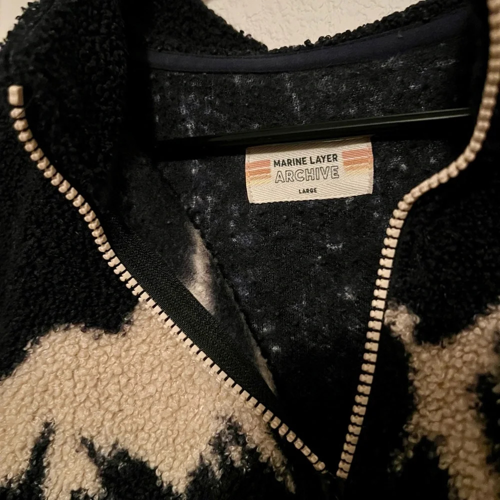 Marine Layer Alpine Half-Zip Sherpa Pullover - Picture 2 of 2
